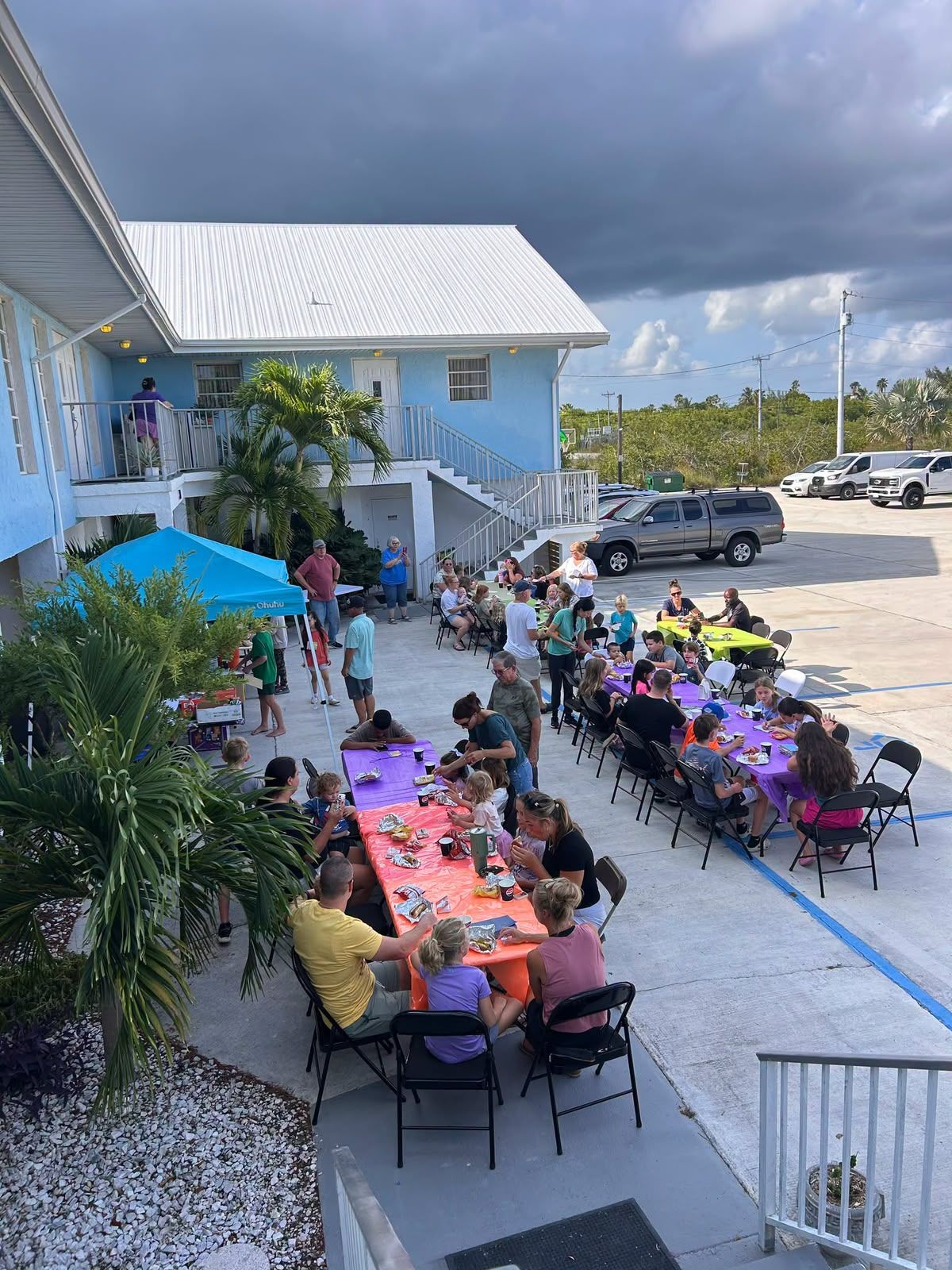Outdoor meal